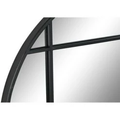 BRICOMARTEAU Miroir Mural DKD Home Decor Verre Noir Fer (70 X 2,5 X 70 Cm) -Miroir Soldes Boutique 65932092 3