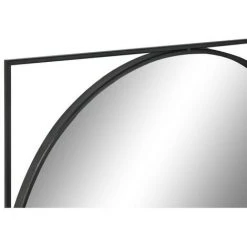BRICOMARTEAU Miroir Mural DKD Home Decor Verre Noir Fer (85 X 2,5 X 85 Cm) -Miroir Soldes Boutique 65932186 3