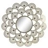 BRICOMARTEAU Miroir Mural DKD Home Decor Doré Métal Éventail (47 X 1 X 47 Cm) -Miroir Soldes Boutique 65933299 1