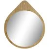 BRICOMARTEAU Miroir Mural DKD Home Decor Verre Naturel Bois (38 X 1 X 45 Cm) -Miroir Soldes Boutique 65933399 1