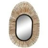 BRICOMARTEAU Miroir Mural DKD Home Decor Miroir Naturel Noir Métal Rotin (63 X 1,5 X 92 Cm) -Miroir Soldes Boutique 65933411 1