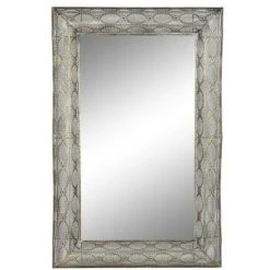 BRICOMARTEAU Miroir Mural DKD Home Decor Verre Doré Métal (81 X 7 X 125 Cm)