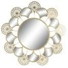 BRICOMARTEAU Miroir Mural DKD Home Decor Doré Métal Éventail (46 X 1 X 46 Cm) -Miroir Soldes Boutique 65933485 1