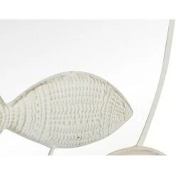 BRICOMARTEAU Miroir Mural DKD Home Decor Miroir Métal Marron Blanc Spirales Méditerranéen (45 X 3 X 45 Cm) -Miroir Soldes Boutique 65933565 3