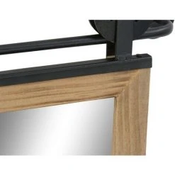 BRICOMARTEAU Miroir Mural DKD Home Decor Miroir Naturel Noir MDF (49 X 5 X 70 Cm) 7 BRICOMARTEAU Miroir Mural DKD Home Decor Miroir Naturel Noir MDF (49 X 5 X 70 Cm) -Miroir Soldes Boutique 65933578 3