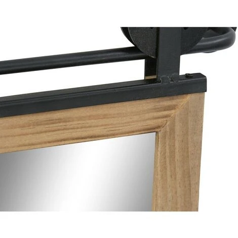 BRICOMARTEAU Miroir Mural DKD Home Decor Miroir Naturel Noir MDF (49 X 5 X 70 Cm) 5 BRICOMARTEAU Miroir Mural DKD Home Decor Miroir Naturel Noir MDF (49 X 5 X 70 Cm) – Image 3