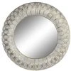 BRICOMARTEAU Miroir Mural DKD Home Decor Verre Métal Blanc Métallisé (73 X 7 X 73 Cm) -Miroir Soldes Boutique 65933595 1
