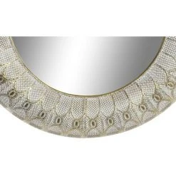 BRICOMARTEAU Miroir Mural DKD Home Decor Verre Métal Blanc Métallisé (73 X 7 X 73 Cm) -Miroir Soldes Boutique 65933595 2