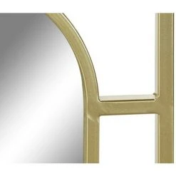 BRICOMARTEAU Miroir Mural DKD Home Decor Miroir Doré Métal (53,5 X 2 X 94 Cm) -Miroir Soldes Boutique 65933707 3