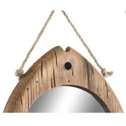 BRICOMARTEAU Miroir Mural DKD Home Decor Bois Marron (30 X 2.5 X 23 Cm) -Miroir Soldes Boutique 65933768 3