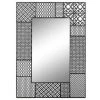 BRICOMARTEAU Miroir Mural DKD Home Decor Miroir Noir Métal (66 X 1,5 X 92 Cm) -Miroir Soldes Boutique 65933769 1