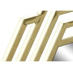 BRICOMARTEAU Miroir Mural DKD Home Decor Doré Acier Inoxydable (71 X 2 X 81 Cm) -Miroir Soldes Boutique 65933943 3