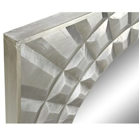 BRICOMARTEAU Miroir Mural DKD Home Decor Argenté Bois De Manguier (154 X 4 X 92 Cm) 6 BRICOMARTEAU Miroir Mural DKD Home Decor Argenté Bois De Manguier (154 X 4 X 92 Cm) – Image 4