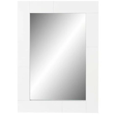 BRICOMARTEAU Miroir Mural DKD Home Decor Blanc Crème Bois De Paulownia (54 X 2 X 76 Cm) 3 BRICOMARTEAU Miroir Mural DKD Home Decor Blanc Crème Bois De Paulownia (54 X 2 X 76 Cm)