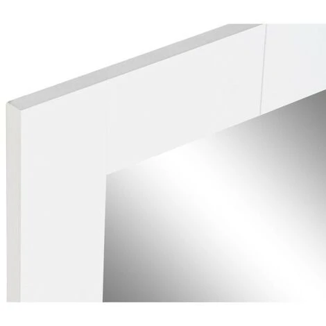 BRICOMARTEAU Miroir Mural DKD Home Decor Blanc Crème Bois De Paulownia (54 X 2 X 76 Cm) 4 BRICOMARTEAU Miroir Mural DKD Home Decor Blanc Crème Bois De Paulownia (54 X 2 X 76 Cm) – Image 2