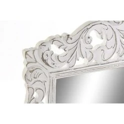 BRICOMARTEAU Miroir Mural DKD Home Decor Miroir Blanc Bois De Manguier (77 X 3,5 X 123 Cm) 6 BRICOMARTEAU Miroir Mural DKD Home Decor Miroir Blanc Bois De Manguier (77 X 3,5 X 123 Cm) -Miroir Soldes Boutique 65934268 2