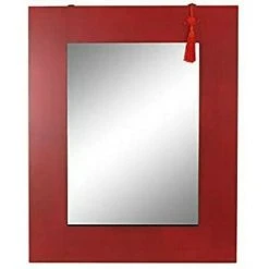 BRICOMARTEAU Miroir Mural DKD Home Decor Miroir Sapin Rouge Noir MDF (70 X 2 X 90 Cm) -Miroir Soldes Boutique 65934379 2