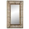 BRICOMARTEAU Miroir Mural Versa Megara Carré Miroir Rotin Bambou (3 X 50 X 30 Cm) -Miroir Soldes Boutique 65937951 1
