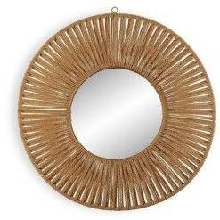 BRICOMARTEAU Miroir Mural Versa Miroir Rotin Bambou (2,8 X 49 X 50 Cm)