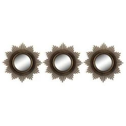 BRICOMARTEAU Ensemble De Miroirs Mural Plastique (25 X 25 Cm) (3 Pcs)