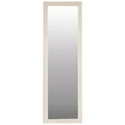BRICOMARTEAU Miroir Mural Canada Verre Bois Blanc (38 X 140 Cm)