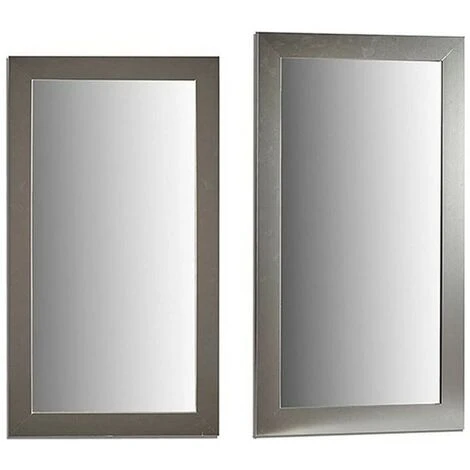BRICOMARTEAU Miroir Mural Bois Verre Argenté (64,5 X 1,5 X 84,5 Cm) 4 BRICOMARTEAU Miroir Mural Bois Verre Argenté (64,5 X 1,5 X 84,5 Cm) – Image 2