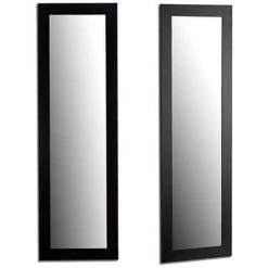 BRICOMARTEAU Miroir Mural Noir Bois Verre (41 X 131 Cm) -Miroir Soldes Boutique 65939983 2