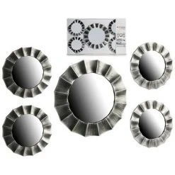 BRICOMARTEAU Ensemble De Miroirs Verre Plastique (5 Pièces) -Miroir Soldes Boutique 65940471 2