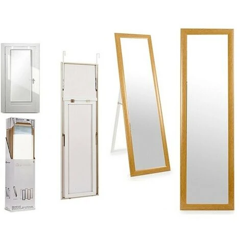 BRICOMARTEAU Miroir Sur Pied Marron Bois Verre (30 X 120 Cm) 3 BRICOMARTEAU Miroir Sur Pied Marron Bois Verre (30 X 120 Cm)