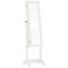 BRICOMARTEAU Miroir Porte-bijoux Blanc Bois MDF (36 X 140 X 36,5 Cm) -Miroir Soldes Boutique 65996433 1