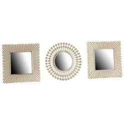 BRICOMARTEAU Miroir Mural Verre Plastique (3 Pcs)