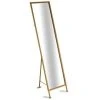 BRICOMARTEAU Miroir Sur Pied Verre Doré Métal (45 X 3,5 X 172 Cm) -Miroir Soldes Boutique 66007591 1