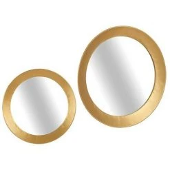 BRICOMARTEAU Miroir Mural Verre Doré Métal (90 X 8 X 90 Cm) -Miroir Soldes Boutique 66007619 2