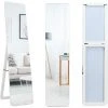RELAX4LIFE Grand Miroir Sur Pied 160x37cm Anti-Rayures, Installation Murale Ou Sur Pied, Miroir Pleine Longeur Moderne Pour Hall Entrée Chambre Bureau(Blanc) 1 RELAX4LIFE Grand Miroir Sur Pied 160x37cm Anti-Rayures, Installation Murale Ou Sur Pied, Miroir Pleine Longeur Moderne Pour Hall Entrée Chambre Bureau(Blanc) -Miroir Soldes Boutique 66210779 1