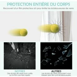 RELAX4LIFE Grand Miroir Sur Pied 160x37cm Anti-Rayures, Installation Murale Ou Sur Pied, Miroir Pleine Longeur Moderne Pour Hall Entrée Chambre Bureau(Blanc) -Miroir Soldes Boutique 66210779 3