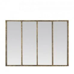 DRAWER Miroir Atelier Verrière 90x120 - Frank - Couleur - Laiton