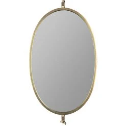DRAWER Miroir Ovale En Métal - Lara - Couleur - Laiton