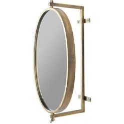 DRAWER Miroir Ovale En Métal - Lara - Couleur - Laiton -Miroir Soldes Boutique 66264898 3