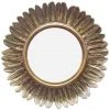 DRAWER Miroir Soleil ø22 Cm - Plume - Couleur - Or -Miroir Soldes Boutique 66265426 1