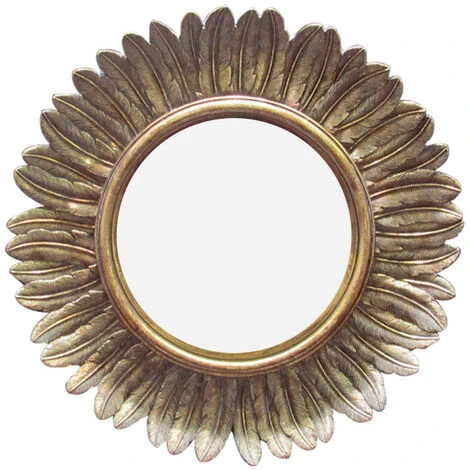 DRAWER Miroir Soleil ø22 Cm - Plume - Couleur - Or 3 DRAWER Miroir Soleil ø22 Cm - Plume - Couleur - Or