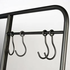 DRAWER Miroir En Métal Avec 2 étagères - Dex - Couleur - Noir -Miroir Soldes Boutique 66266286 4