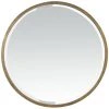 DRAWER Miroir Rond En Métal ø100 Cm - Ardes - Couleur - Or -Miroir Soldes Boutique 66266352 1