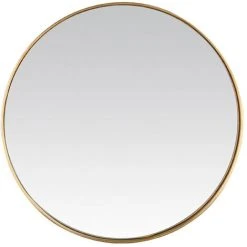 DRAWER Miroir Rond ø50cm - Izïa - Couleur - Or