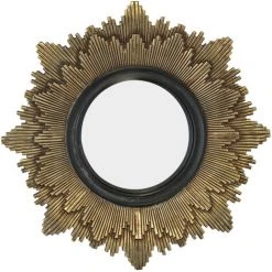 DRAWER Miroir Soleil ø20 Cm - Léonie - Couleur - Noir / Or