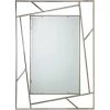 LES TENDANCES Miroir Rectangulaire En Acier Inoxydable Argent Rani L 90 Cm -Miroir Soldes Boutique 66753639 1