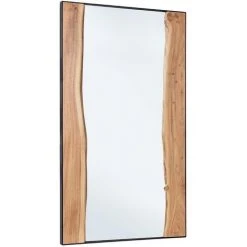 LES TENDANCES Miroir Rectangle En Bois D'acacia Naturel Amaly L 140 Cm