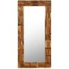 VIDAXL Miroir Mural Bois De Récupération Massif 60 X 120 Cm - Brun - Maison Et Jardin - Décorations - Miroirs - Brun - Brun -Miroir Soldes Boutique 66812895 1