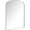 LES TENDANCES Miroir Arrondi Métal Gris Karmi L 90 Cm -Miroir Soldes Boutique 66926988 1
