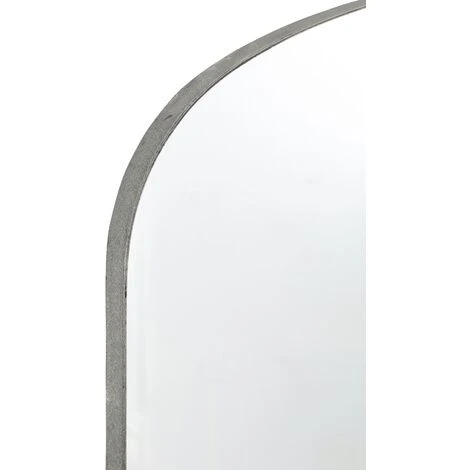 LES TENDANCES Miroir Arrondi Métal Gris Karmi L 90 Cm 4 LES TENDANCES Miroir Arrondi Métal Gris Karmi L 90 Cm – Image 2