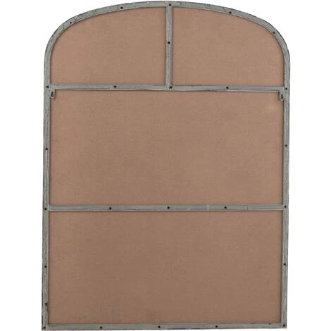 LES TENDANCES Miroir Arrondi Métal Gris Karmi L 90 Cm 5 LES TENDANCES Miroir Arrondi Métal Gris Karmi L 90 Cm – Image 3